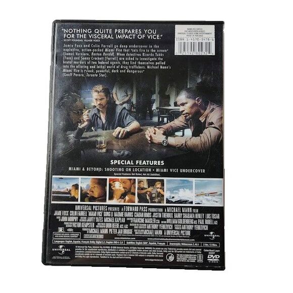 MIAMI VICE DVD 2007 Movie Crime Drama Jamie Foxx Colin Farrell R - Picture 2 of 3
